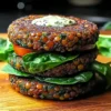 Spinach and Lentil Burgers