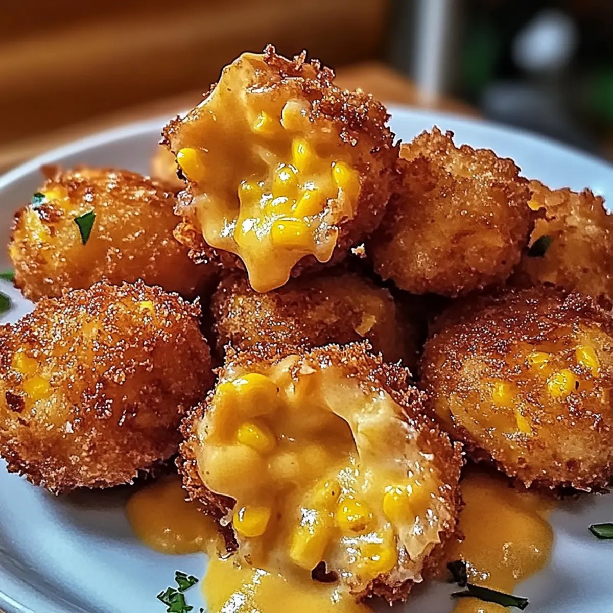 Crispy Corn Cheese Bites
