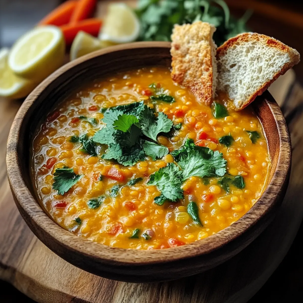 Coconut Red Lentil Soup