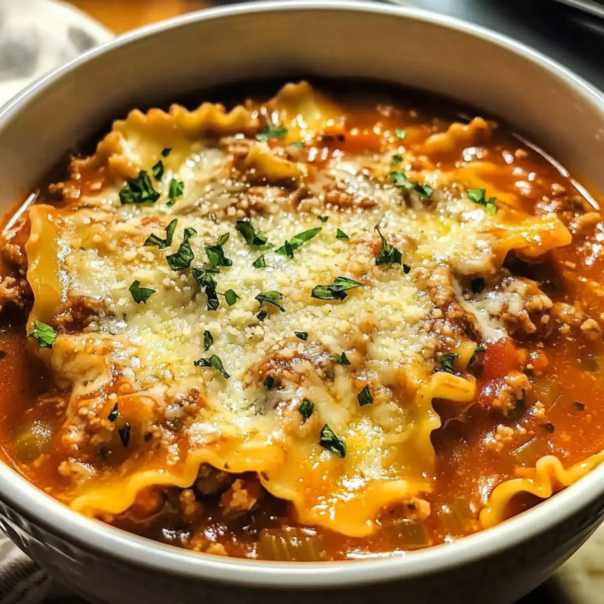 Creamy Lasagna Soup