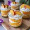 Sloppy Peach Cake in a Cup