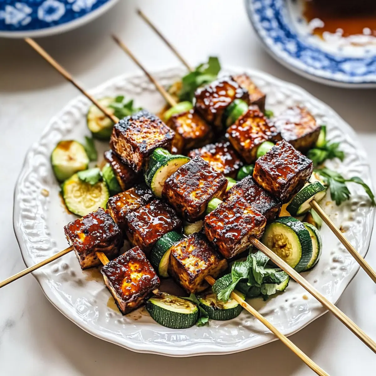 Baked Tofu Skewers