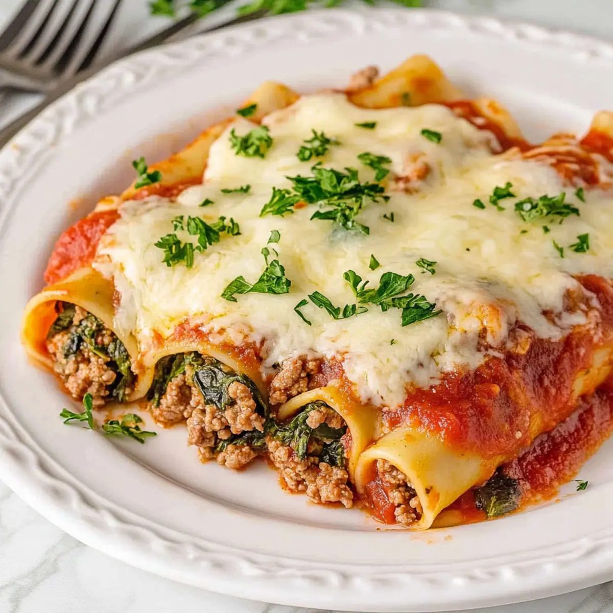 Baked Beef Cannelloni
