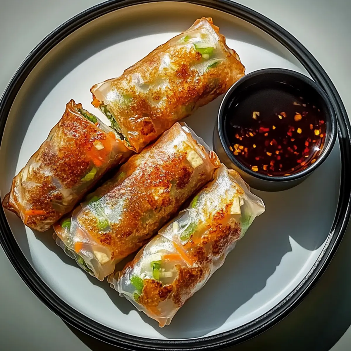 Air Fryer Rice Paper Noodle Rolls