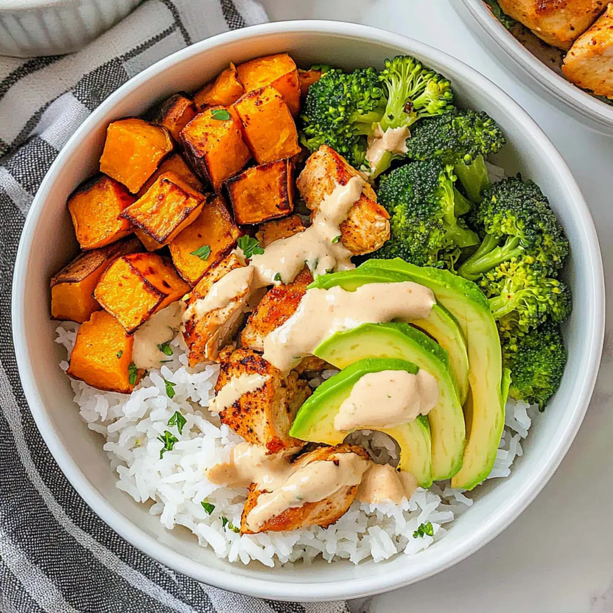 Chicken & Sweet Potato Rice Bowl