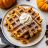 Pumpkin Cottage Cheese Waffles