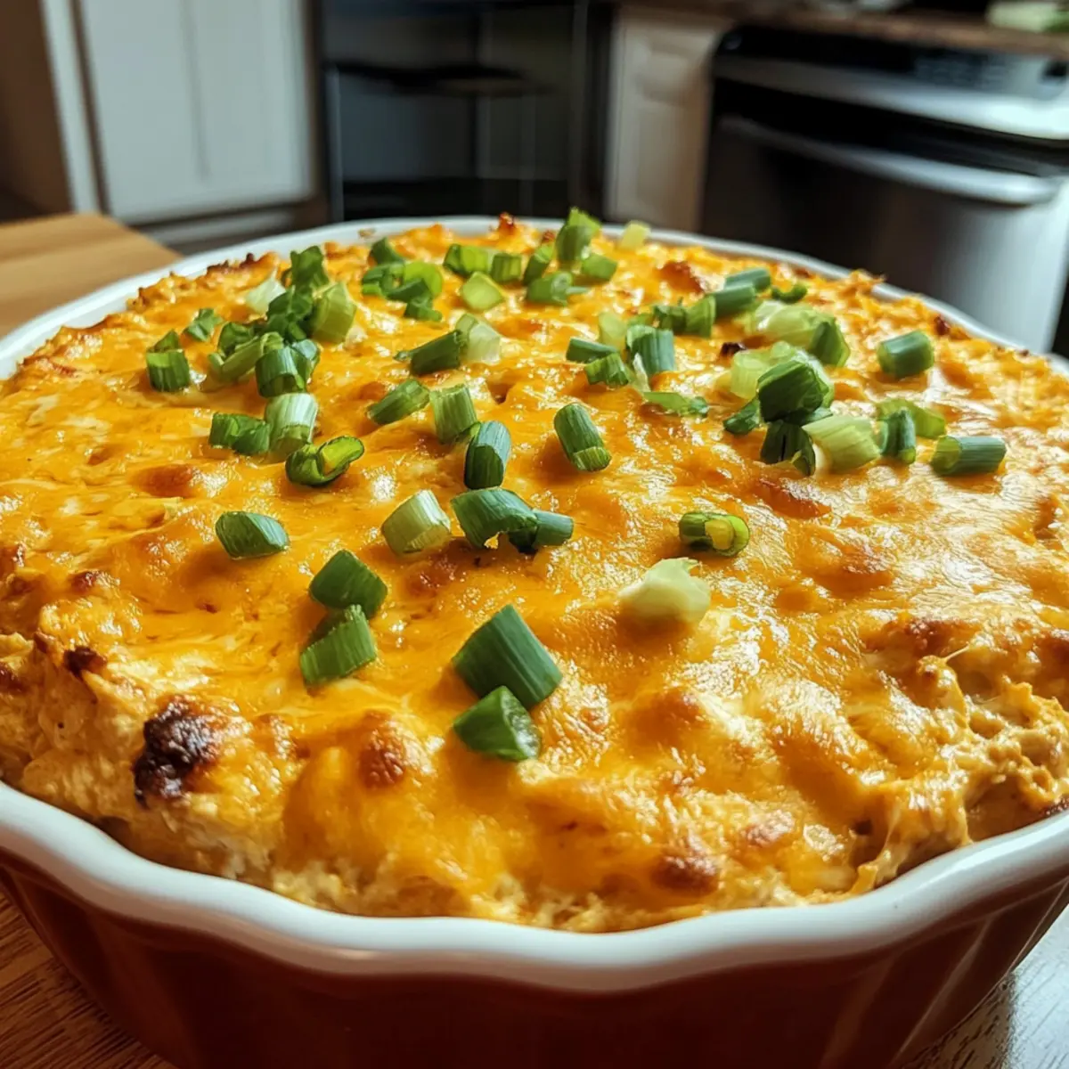High Protein Buffalo Chicken Dip