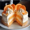 Orange Creamsicle Ice Cream Cake