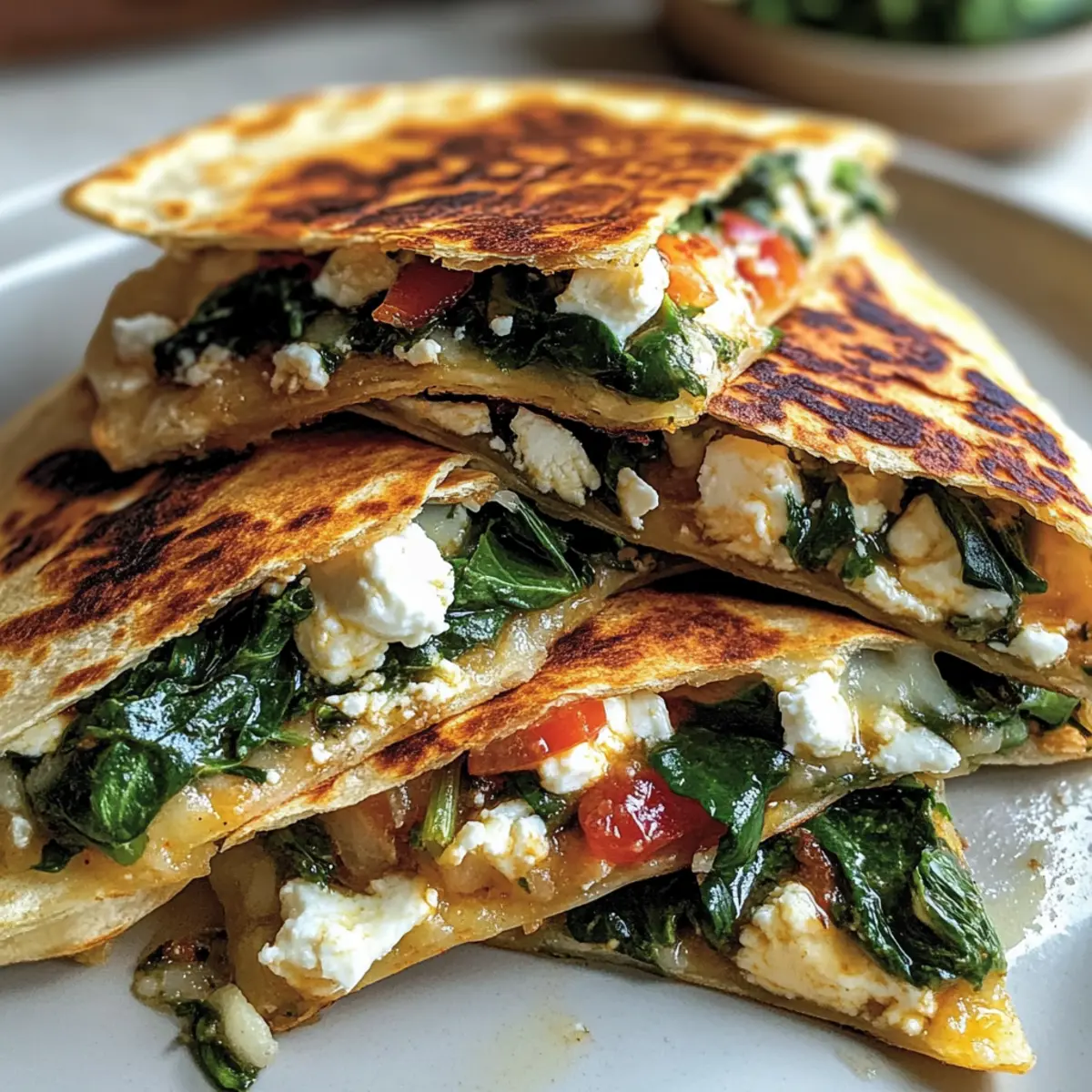 Mediterranean Quesadillas