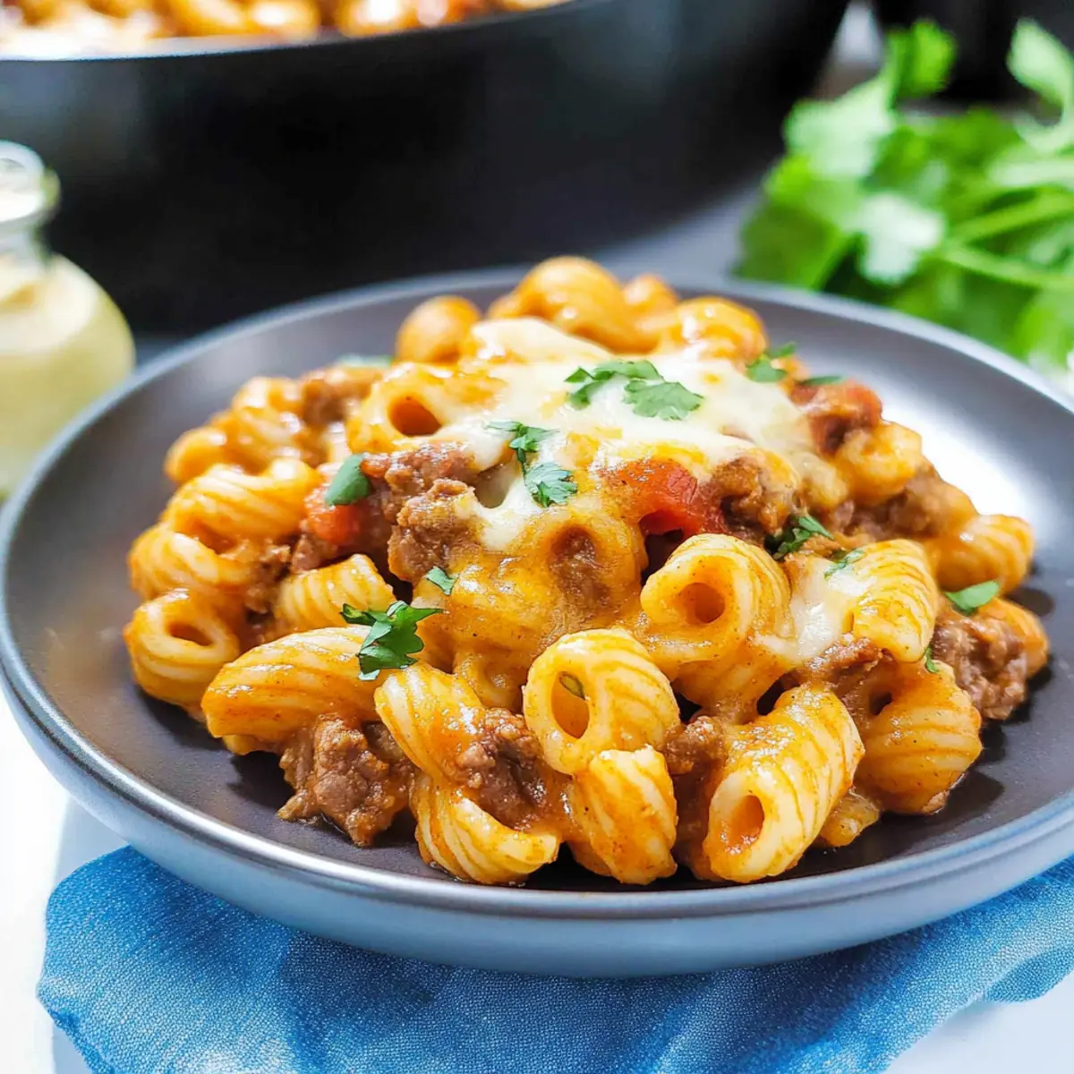 Beef Enchilada Pasta