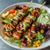 BBQ Chicken Skewer Salad