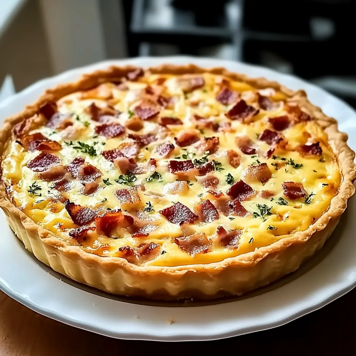Easy Bacon and Cheese Quiche