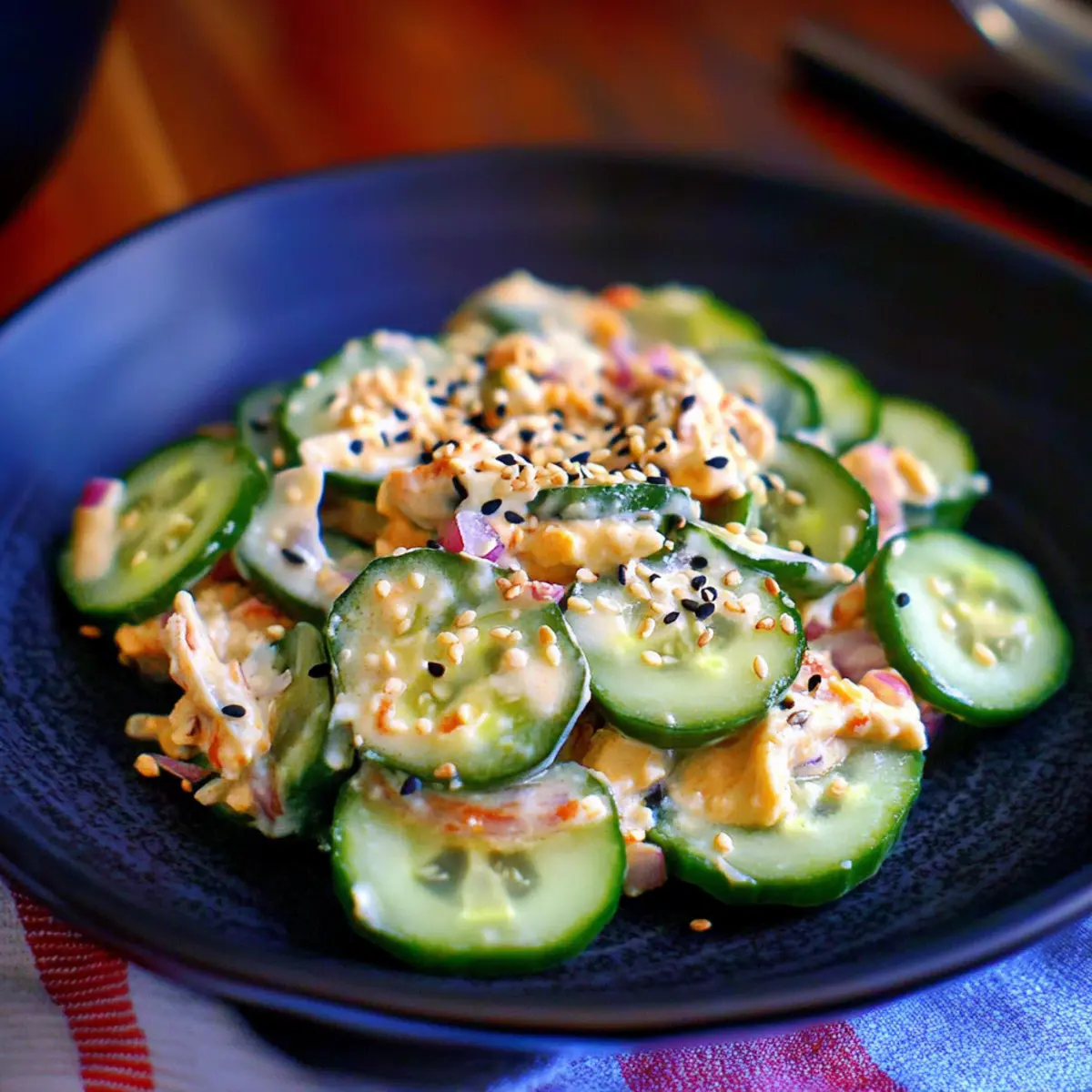 Jalapeno Popper Cucumber Salad