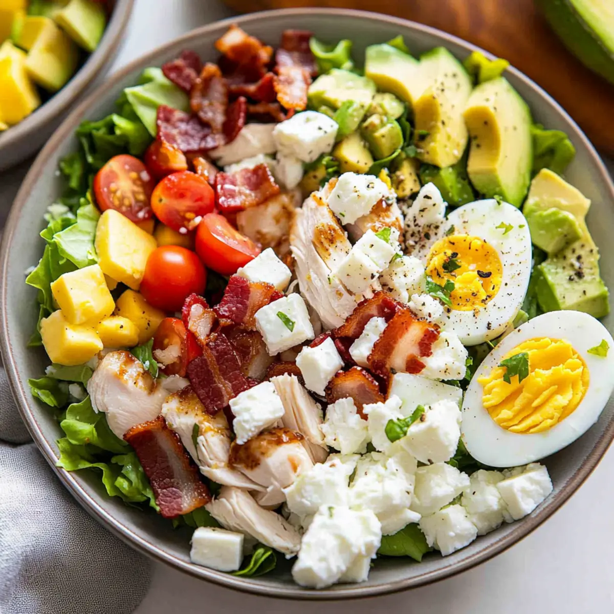 Cobb Salad Recipe with Chicken: A Protein-Packed Delight 5 Cobb Salad Recipe With Chicken