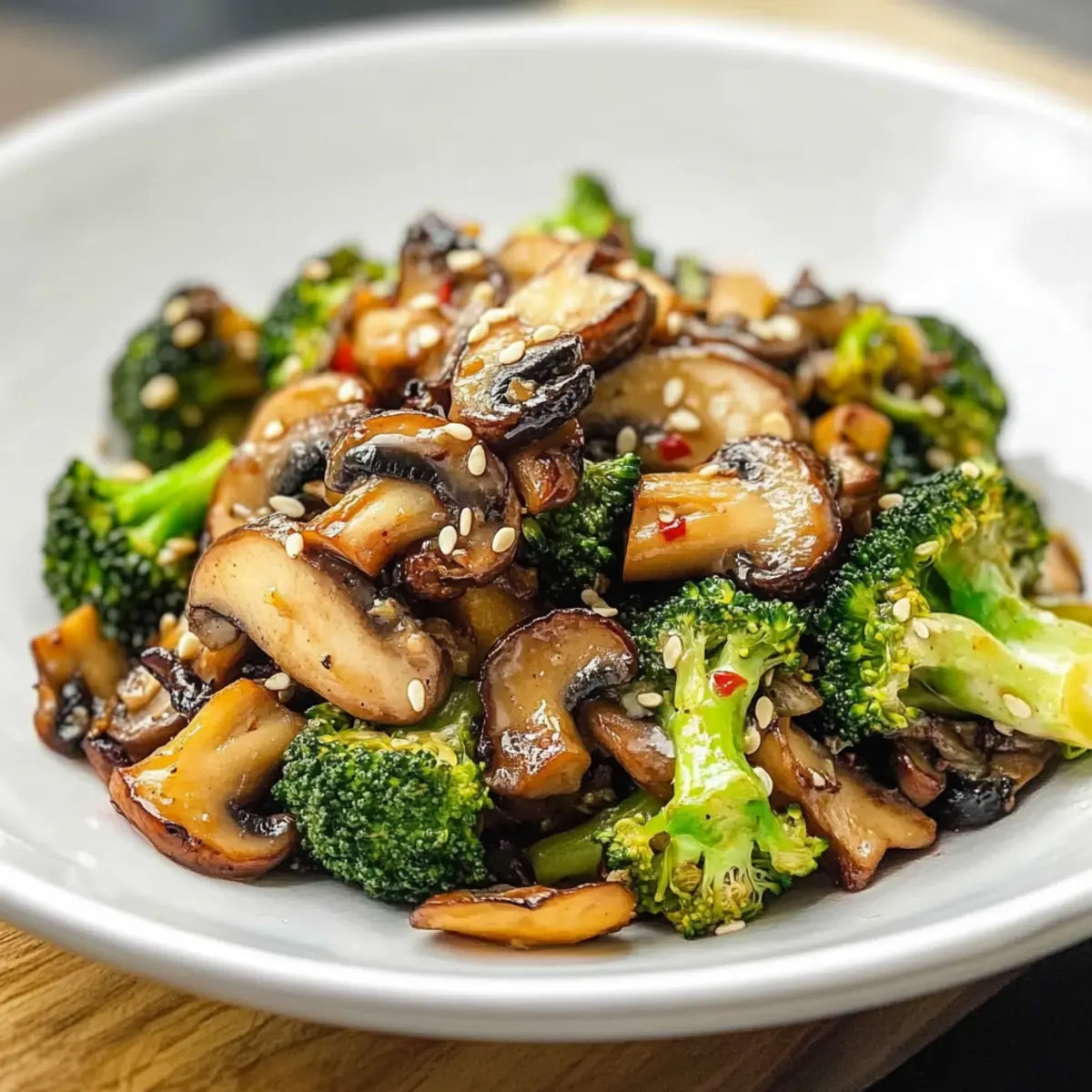 Broccoli and Mushroom Stir-Fry