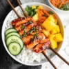 Spicy Sriracha Salmon Bowls