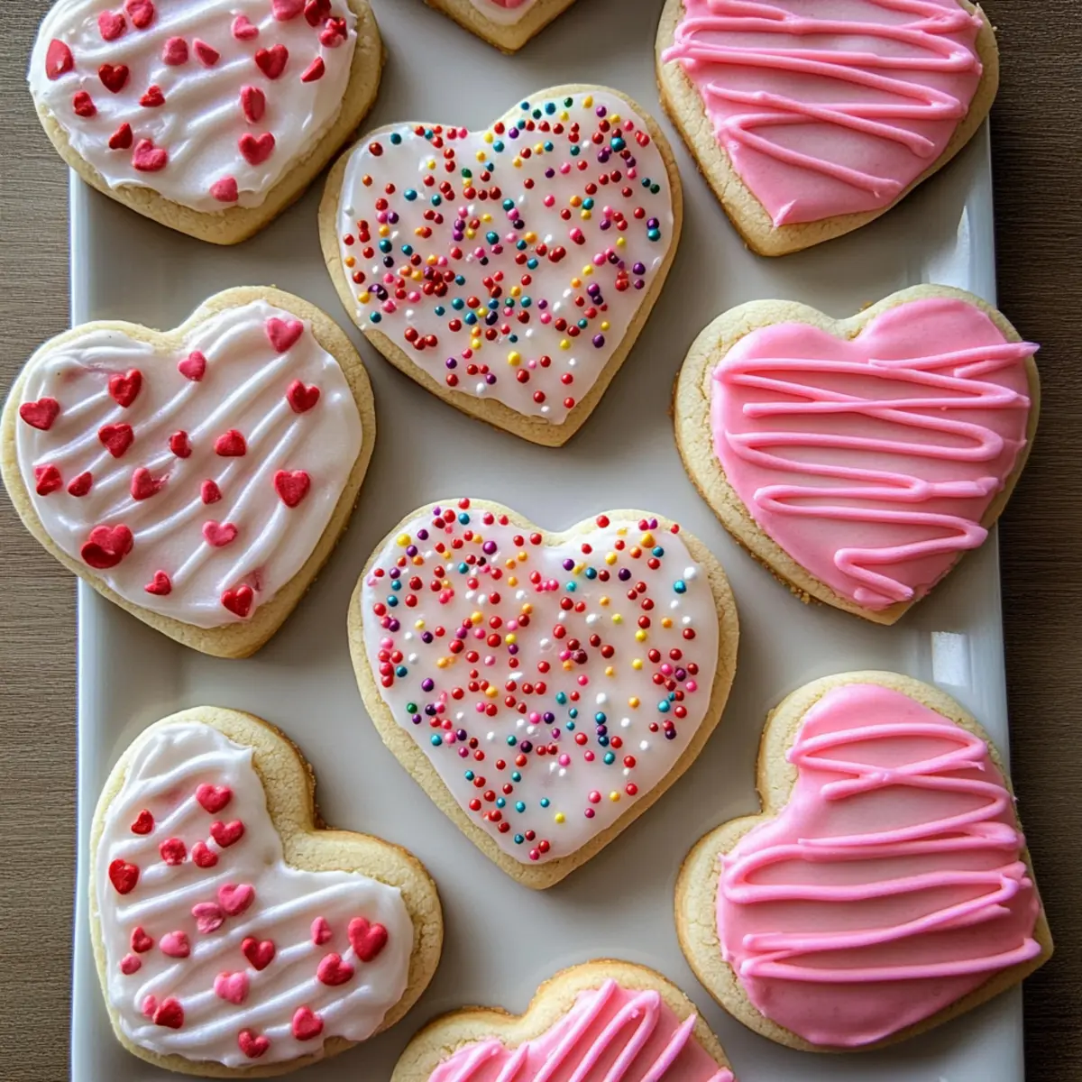 Easy Valentine Sugar Cookies