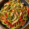 Garlic Chicken Zucchini Noodles