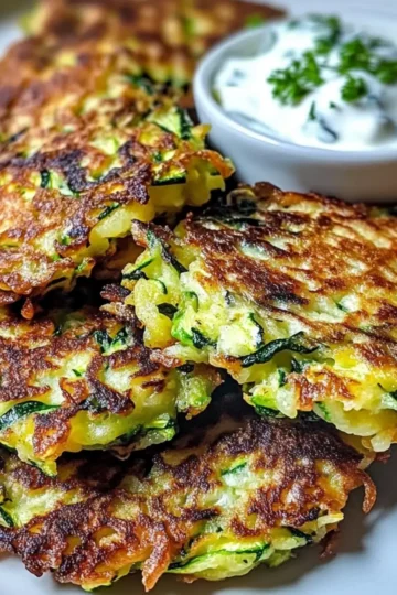 Quick and Easy Zucchini fritters