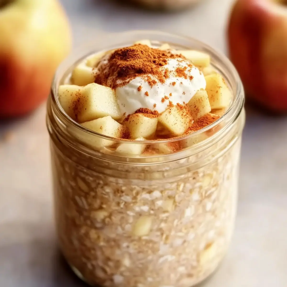 Apple Cinnamon Overnight Oats