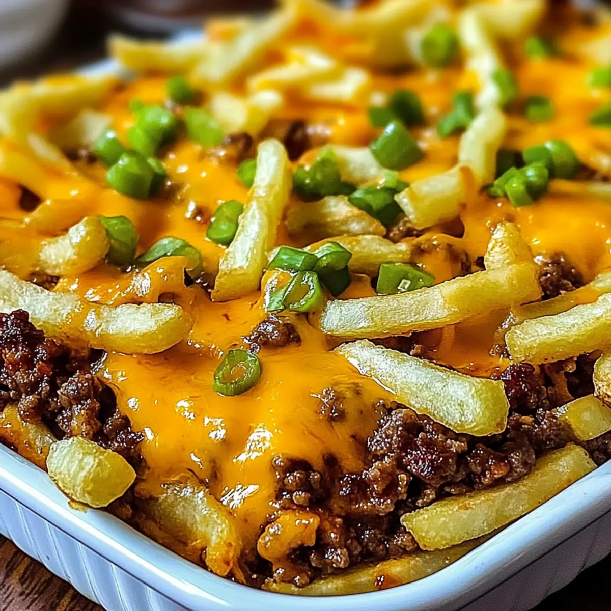 Cheeseburger French Fry Bake