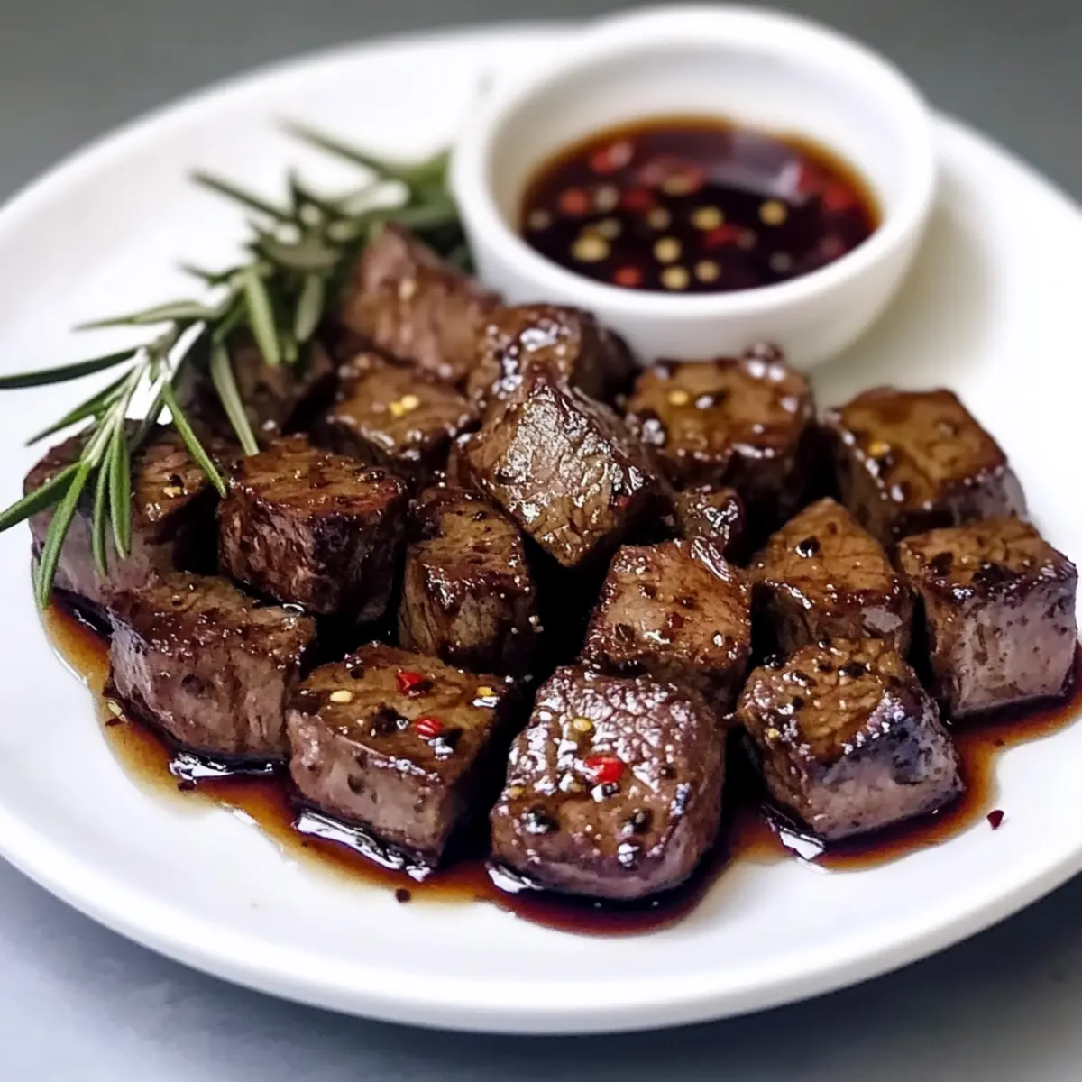 Honey Balsamic Steak Bites