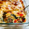 Breakfast Casserole with Sausage and Spinach