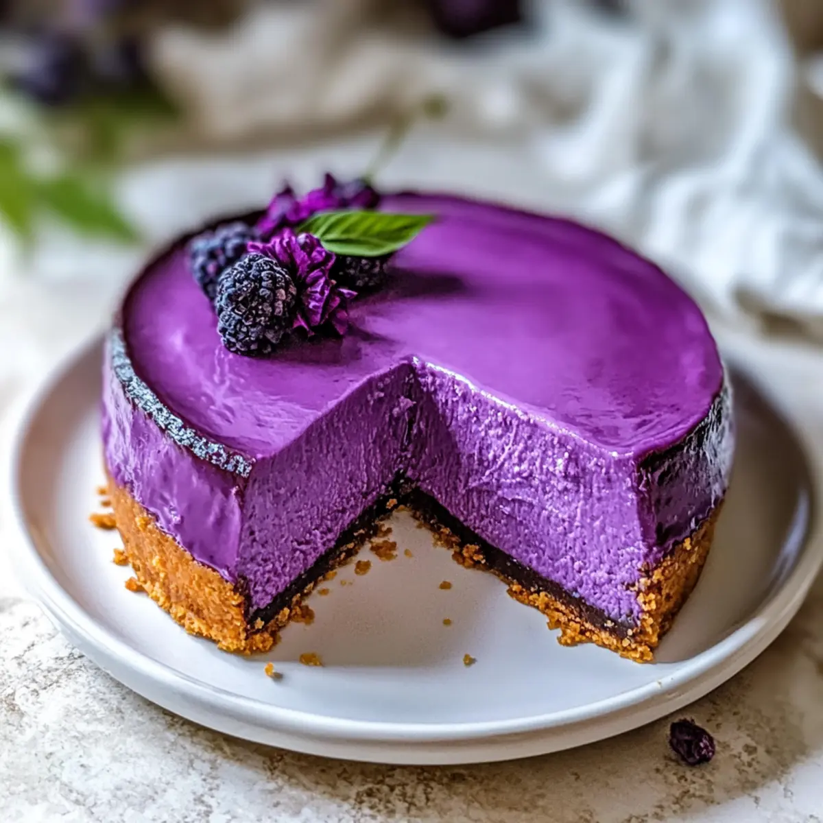 Ube Basque Cheesecake