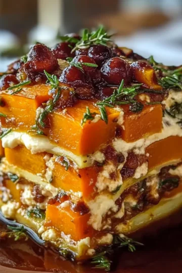 Sweet Potato Butternut Squash Carrot Lasagna