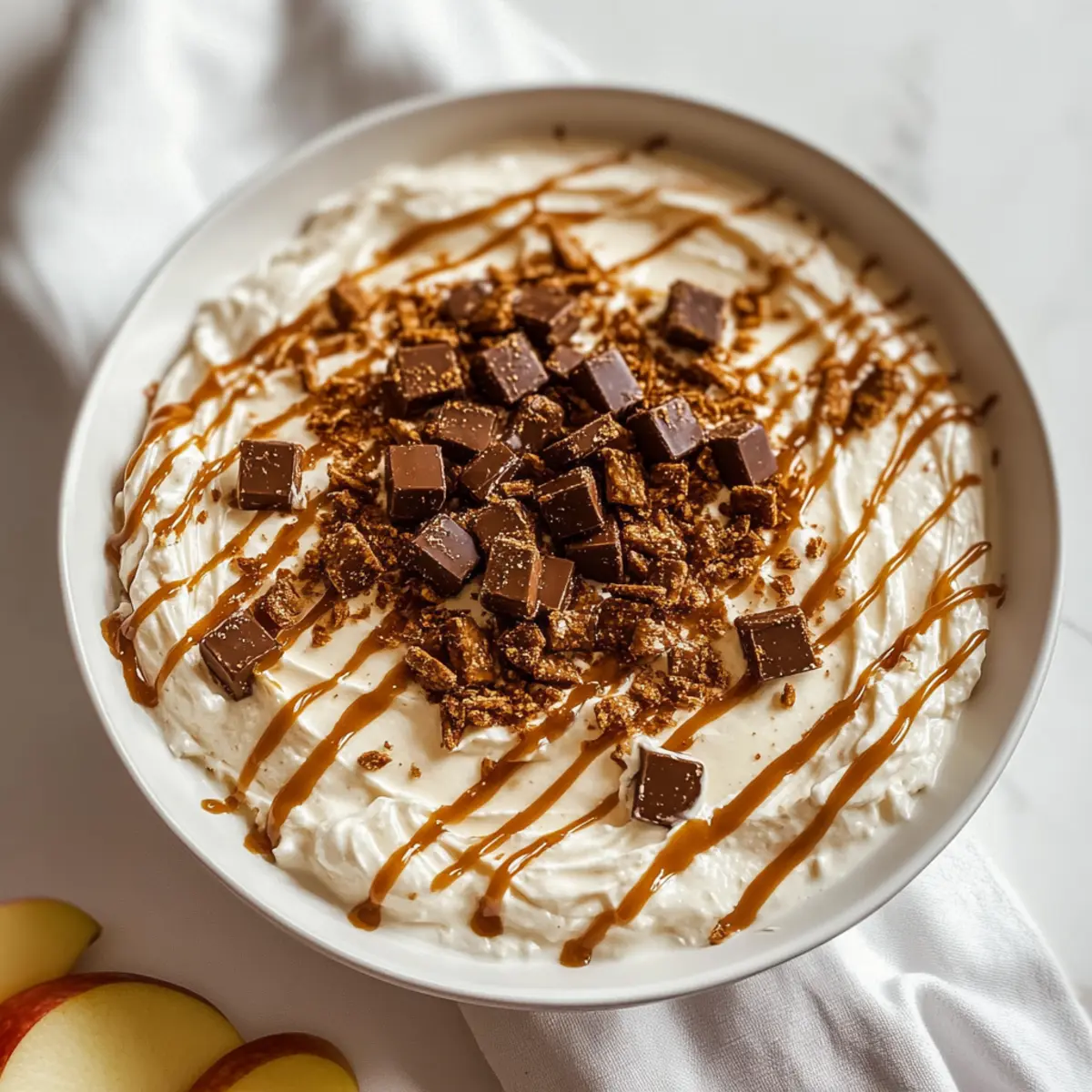 Indulge in Creamy Cheesecake Twix Dip - No Bake Bliss 5 Cheesecake Twix Dip