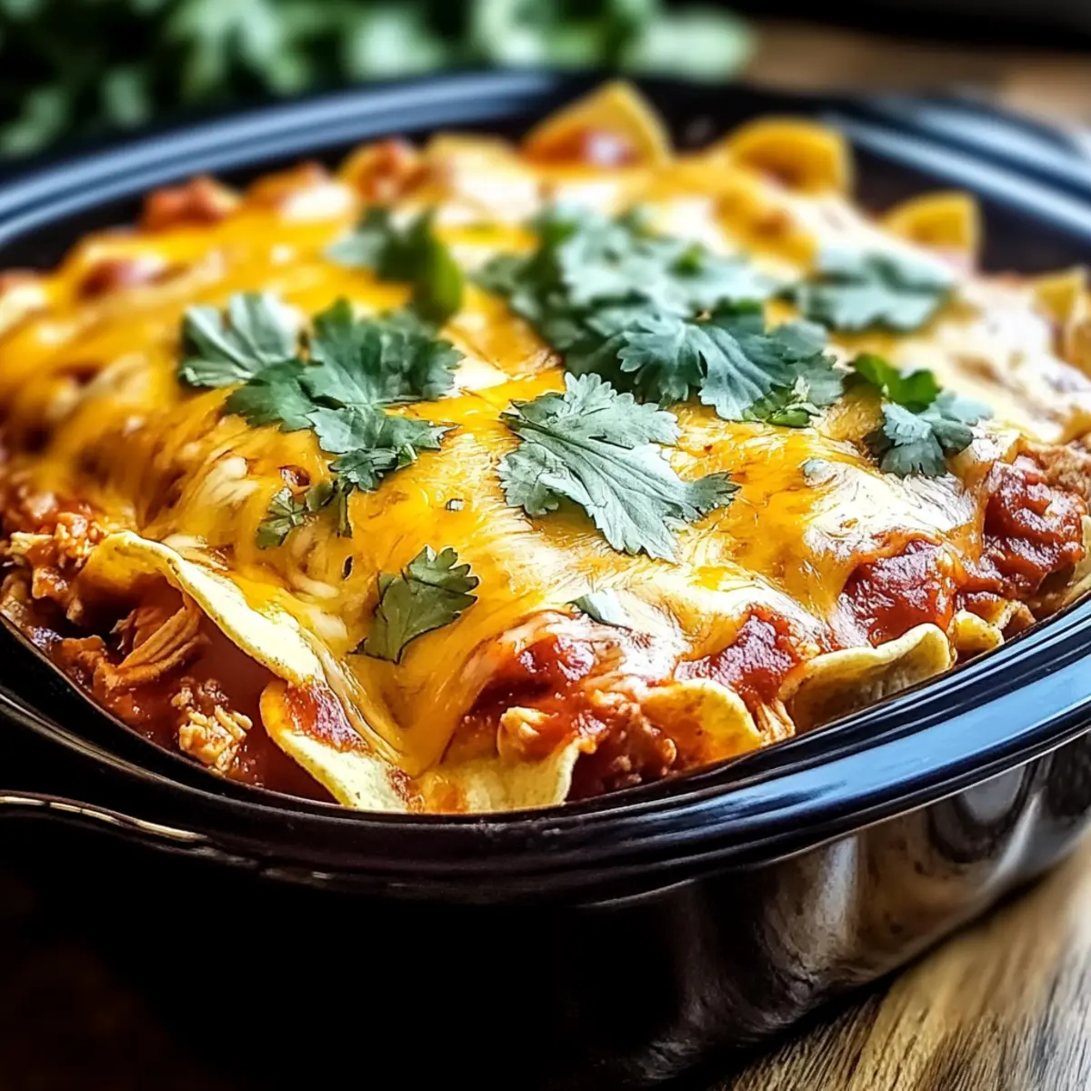 Crockpot Chicken Enchilada