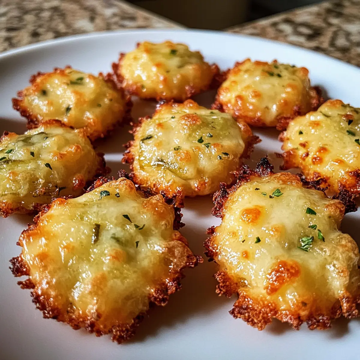 Crispy Pickle Cheese Bites