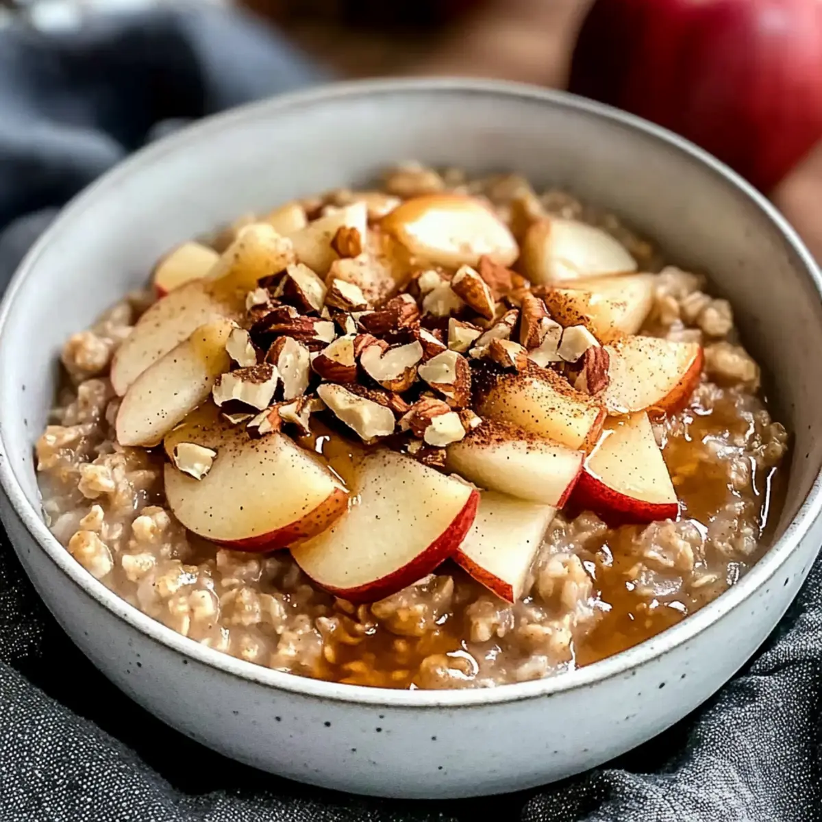 Warm and Cozy Apple Cinnamon Oatmeal Bowl for Busy Mornings 5 Apple Cinnamon Oatmeal Bowl