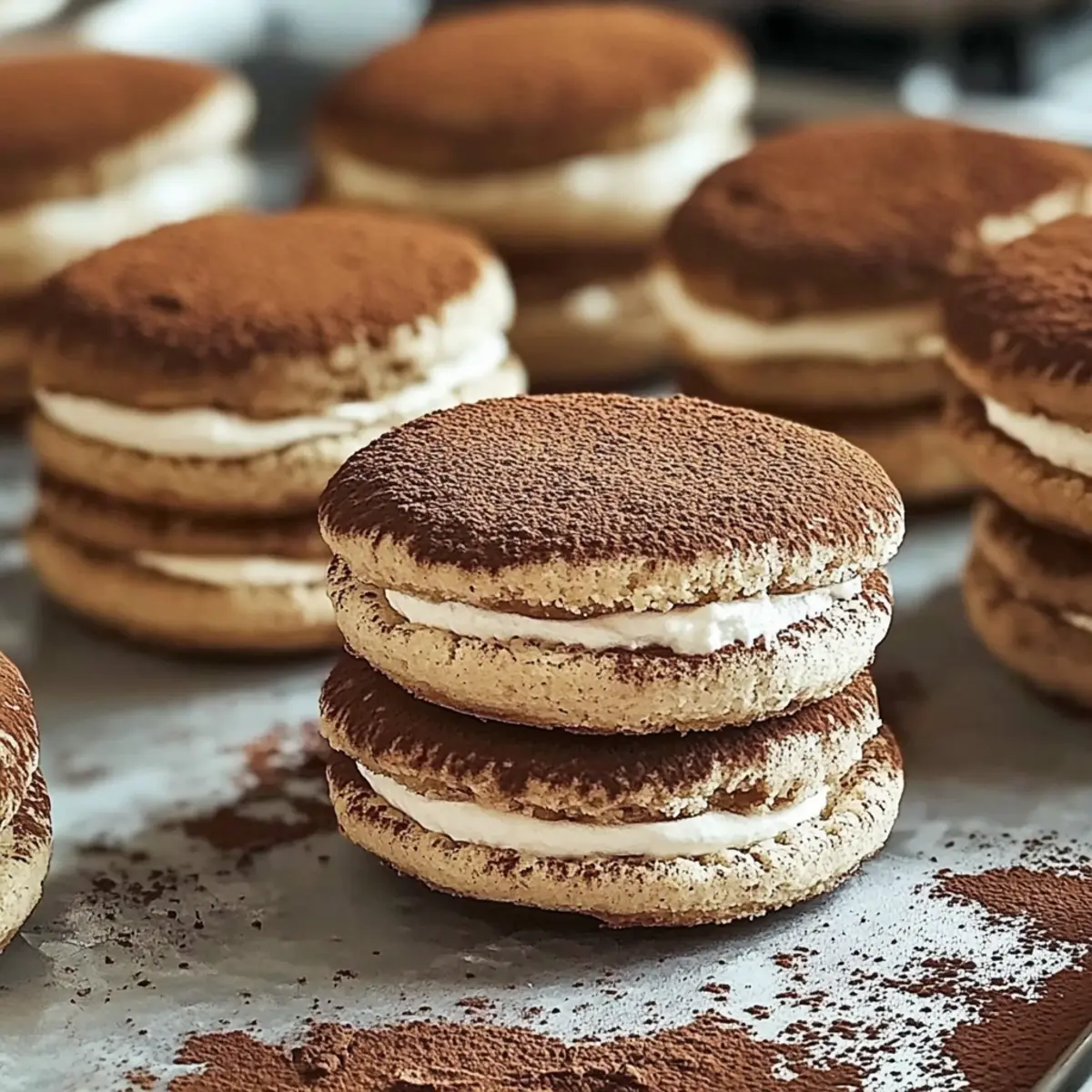 Tiramisu Sandwich Cookies Recipe