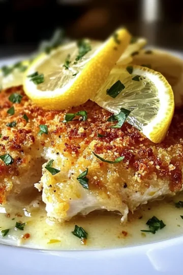 Lemon Pecorino Crusted Chicken