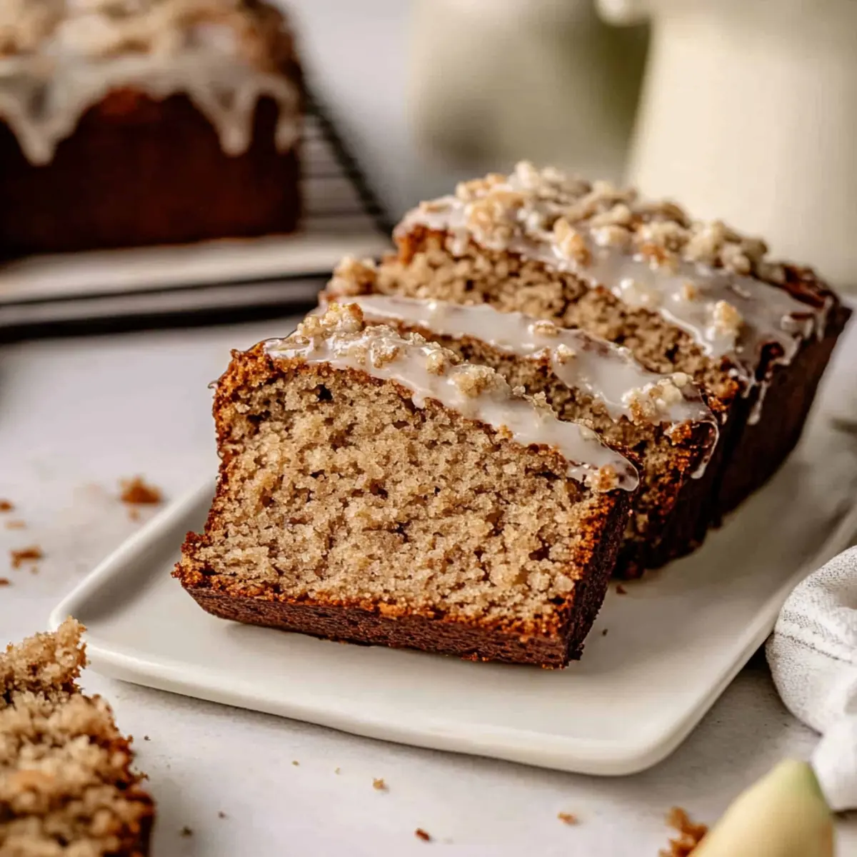 Banana Bread with Streusel Topping