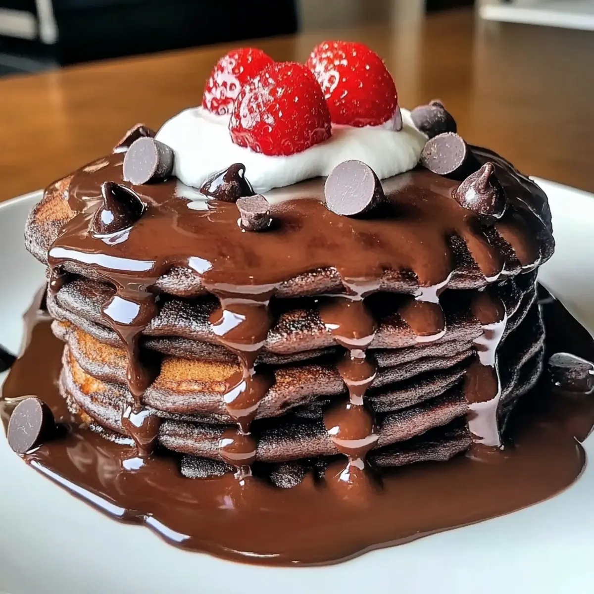 Decadent Brownie Batter Pancakes Recipe for Sweet Mornings 3 f07988a3 b070 4d92 bc15
