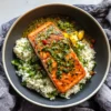 Curried Salmon & Herby Rice