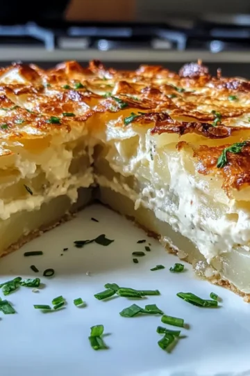 Creamy Cheese and Potato Pie
