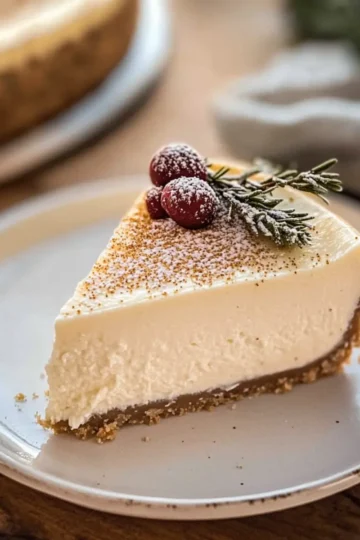 Eggnog Cheesecake Recipe