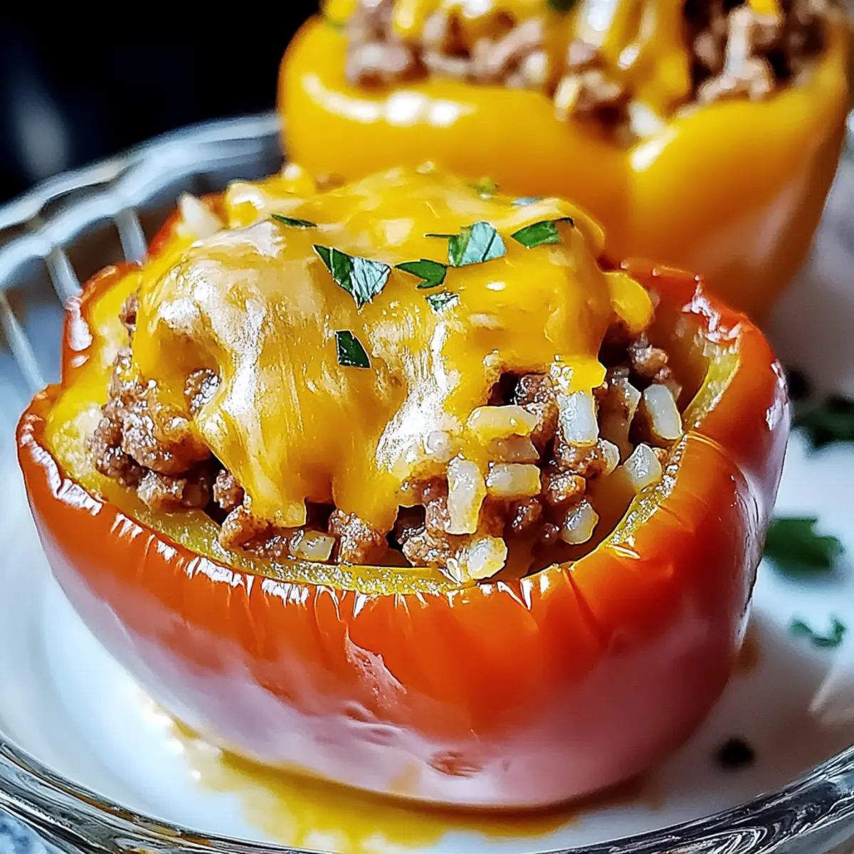 Stuffed Peppers with Ground Beef