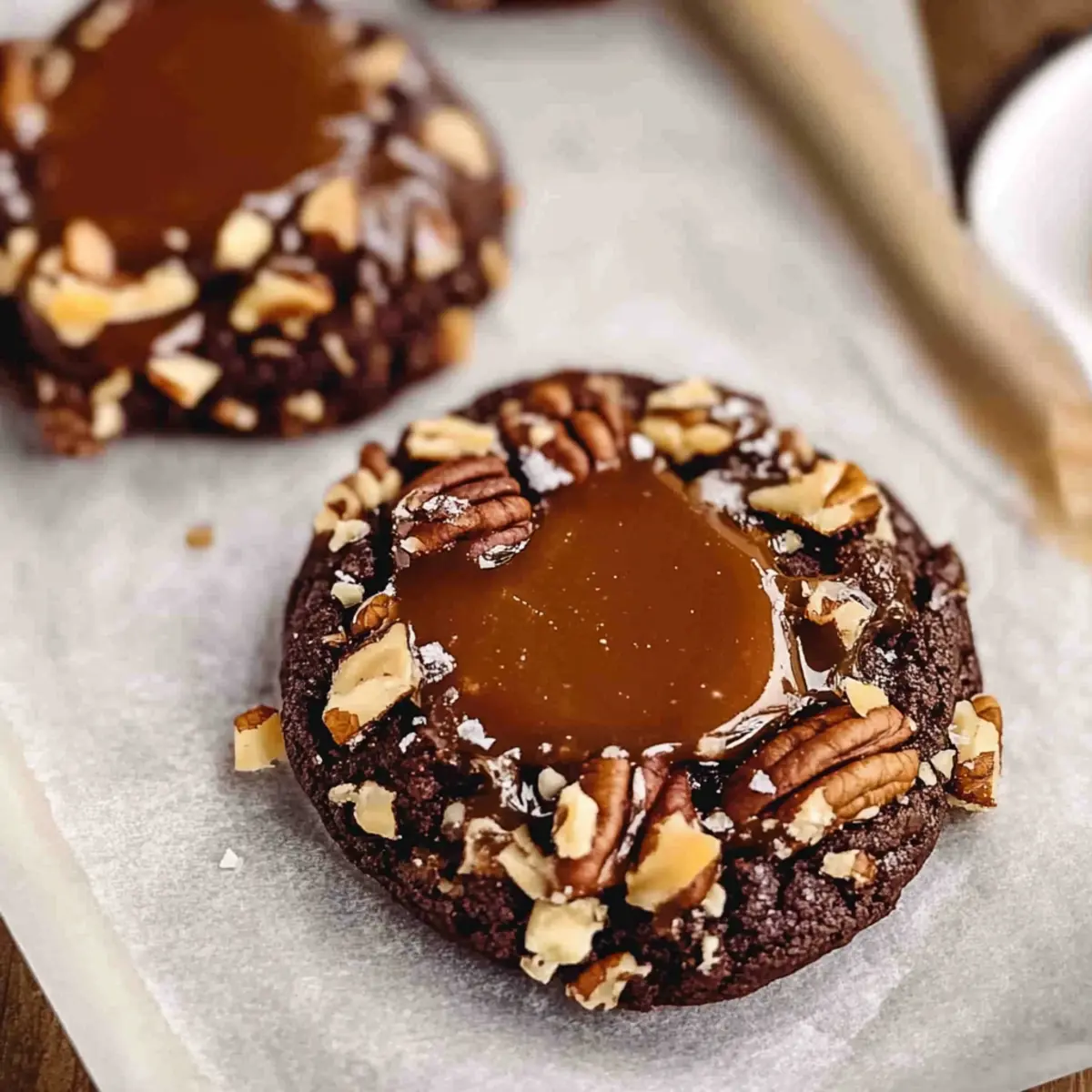 Turtle Cookies With Homemade Caramel
