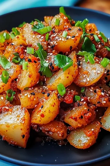 Crispy Gochujang Potato Salad