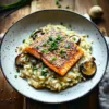 Japanese Style Risotto with Seared Salmon