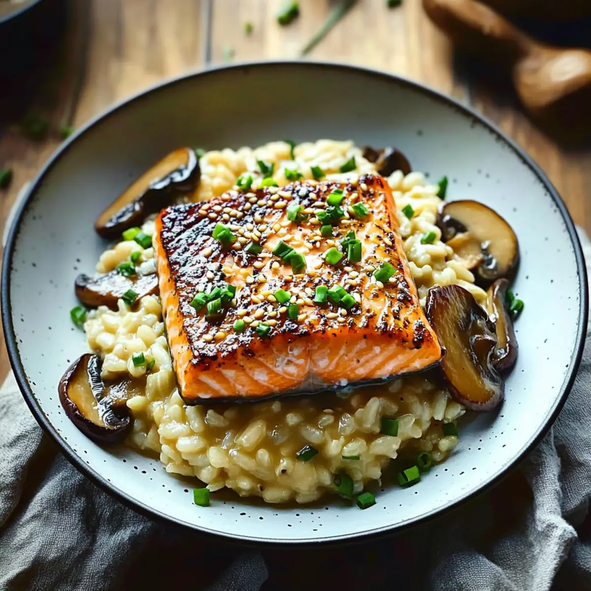 Savory Japanese Style Risotto with Seared Salmon Bliss 2 2119f91a f8fd 467a a04b 124a306e4e31 2 kk7clo