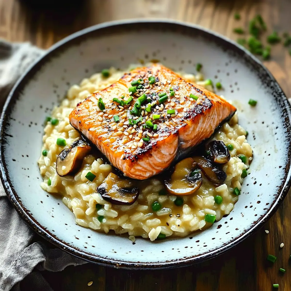 Savory Japanese Style Risotto with Seared Salmon Bliss 4 2119f91a f8fd 467a a04b 124a306e4e31 4 crln3u