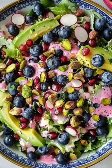 Blueberry Pistachio Salad