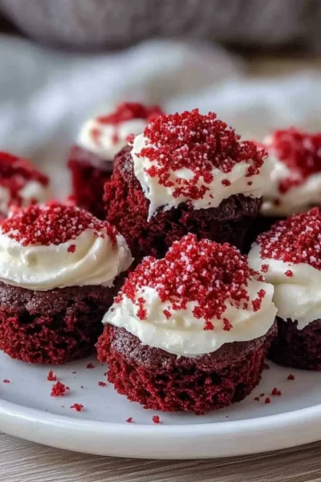 Sweet Red Velvet Brownie Bites Recipe