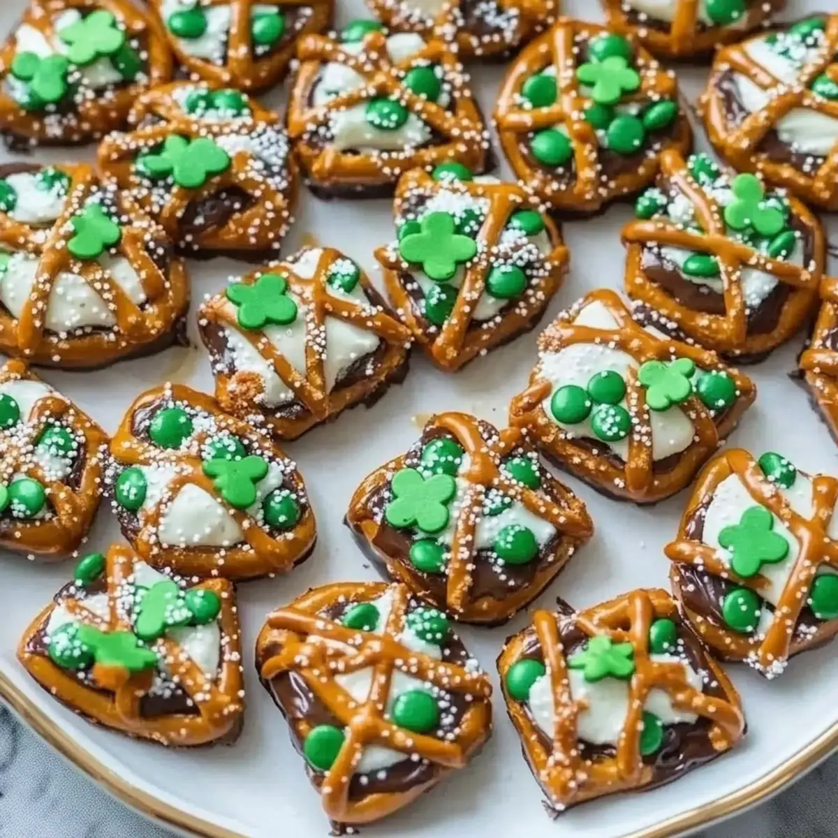 St. Patrick’s Day Rolo Pretzel Candy