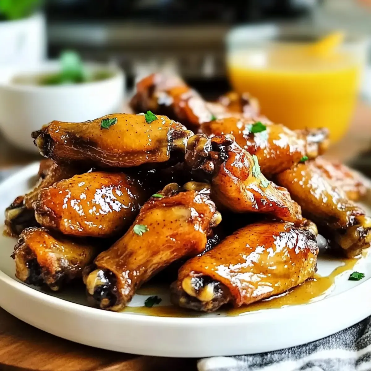 Maple Mustard Vegan Wings